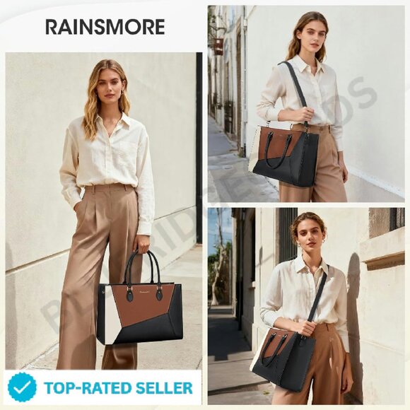 Large Waterproof Laptop Tote Bag Professional Office Work Briefcase Teacher - Picture 2 of 4